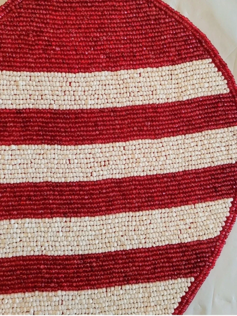Patriotic Heart-Shaped Table Runner Accent - Red, White & Blue